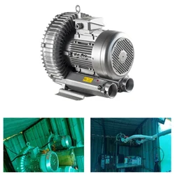 Single Stage 2 HP Single Phase Ring Blower for Agitate and Aerate Water in Spa/Swimming Pool/Aquaculture Tank